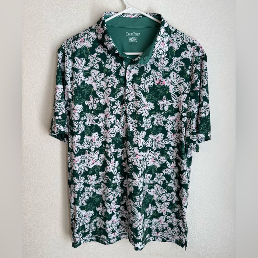 Good Good Golf Men's Azalea Polo - Size Medium